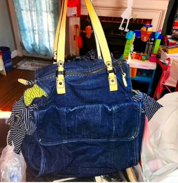 🍁🍂Y2k RARE  Denim vintage Juicy couture bag - Picture 9 of 11